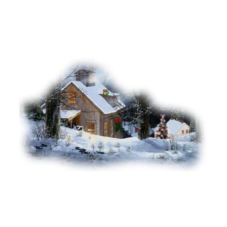 winter cabin polyvore - Google Search