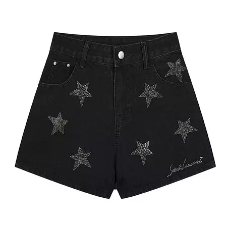 Superstar Behavior Rhinestone Shorts | BOOGZEL CLOTHING – Boogzel Clothing