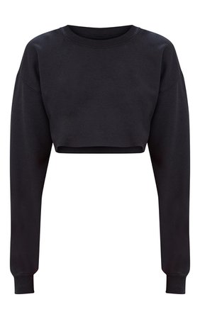 Pretty Little Thing | Black Ultimate Cropped Sweater