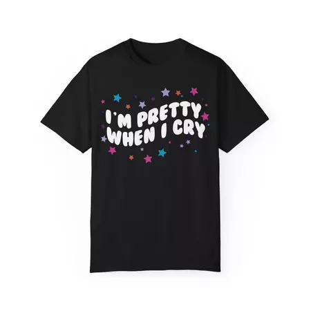 COMFORT COLORS I'm Pretty When I Cry Olivia Guts Tour Aesthetic Tshirt, Guts Tee, Olivia Rodrigo Merch, Teenage Girl Gifts - Etsy