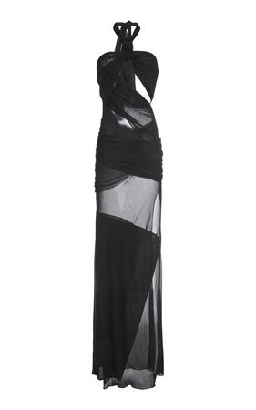 Asymmetric Cutout Sheer Jersey Maxi Dress By Tom Ford | Moda Operandi