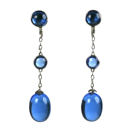 Art Deco Chinese Drop Earrings For Sale at 1stdibs