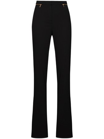 Versace Bell Bottom Flared Trousers ($536) ❤ liked on Polyvore