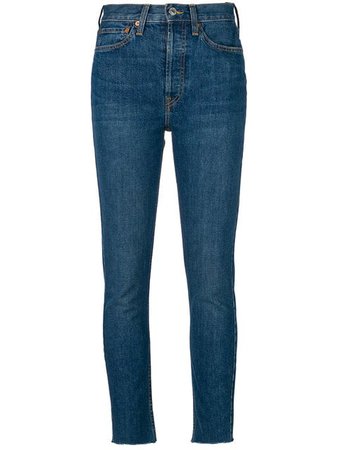 Re/Done Calça Jeans Cintura Alta - Farfetch