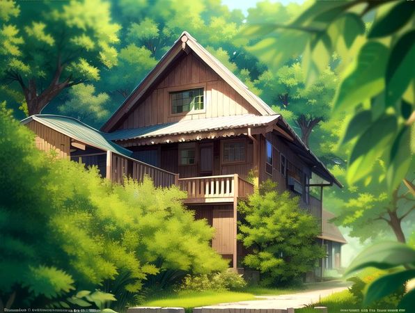 anime house 🏠 background
