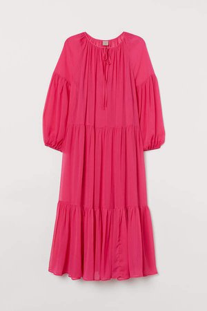 H&M+ Chiffon Dress - Pink