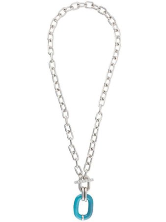 Paco Rabanne Long Chunky Chain Necklace Ss20 | Farfetch.com