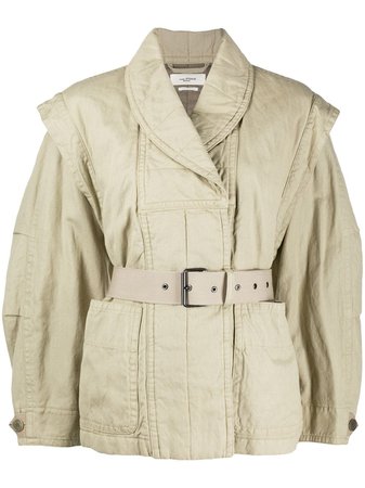 Isabel Marant Étoile Belted Double-Breasted Jacket Ss20 | Farfetch.com