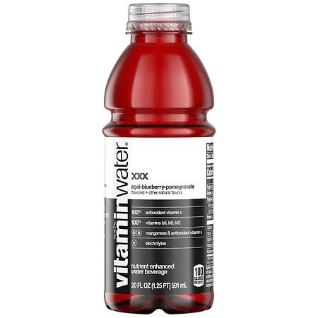 XXX blueberry and pomegranate vitamin water