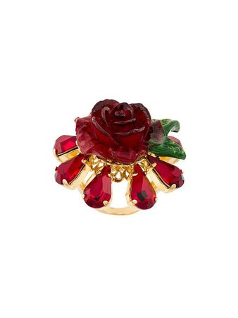 Dolce & Gabbana crystal rose ring