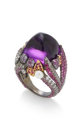 Sugarloaf Berry 18K Gold Multi-Stone Ring by Anabela Chan | Moda Operandi