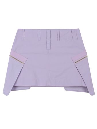 Big Pocket mini skirt [Violet] - 페퍼페퍼
