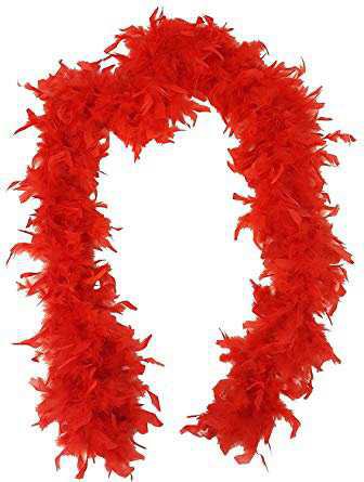red feather boa