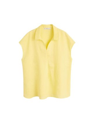 Violeta BY MANGO Linen blouse
