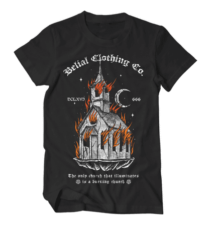 Church - T-shirt - Occult Satanic - Belial Clothing | Belial Clothing Co.
