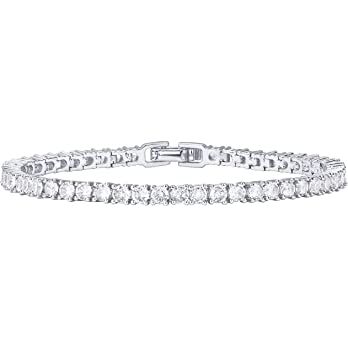 Amazon.com: PAVOI 14K Gold Plated Cubic Zirconia Classic Tennis Bracelet | White Gold Bracelets for Women | 6.5 Inches: Clothing, Shoes & Jewelry