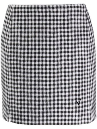 Valentino gingham-check mini-skirt