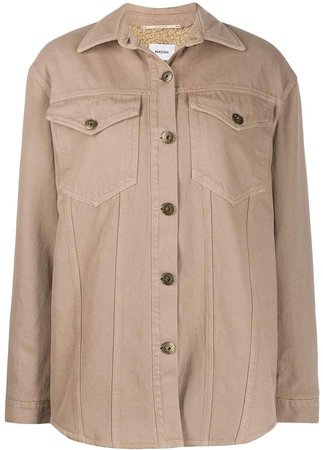 Nusta shearling-lined shirt jacket