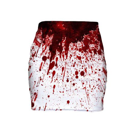 blood spatter skirt -