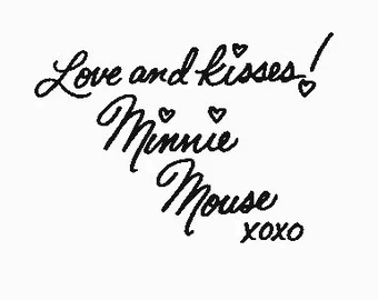 Minnie Mouse signature