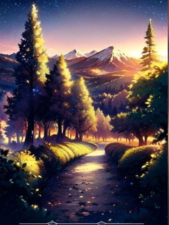 anime fantasy nature ✨️ background