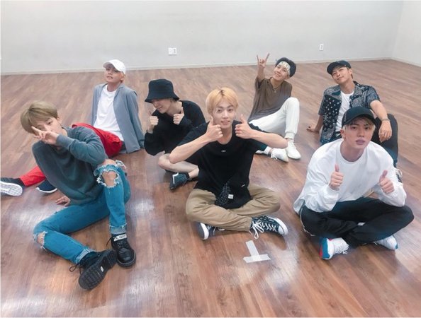 BTS Idol Dance Practice