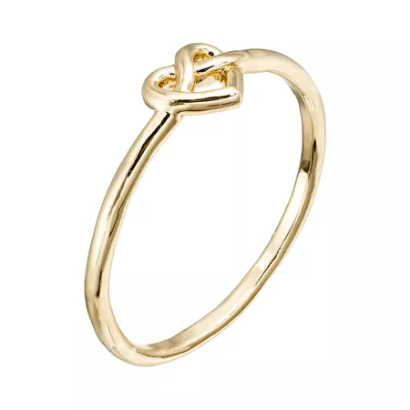 LC Lauren Conrad Knotted Heart Ring