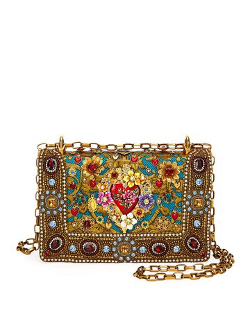 Dolce & Gabbana DG Girls Embellished Jacquard Shoulder Bag