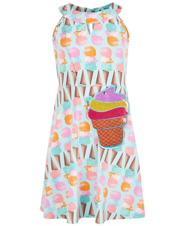 Us Angels Big Girls 2-Pc. Ice Cream-Print Dress & Purse Set & Reviews - Dresses - Kids - Macy's