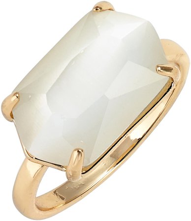 Faceted Imitation Stone Ring