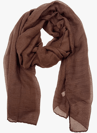 brown scarf