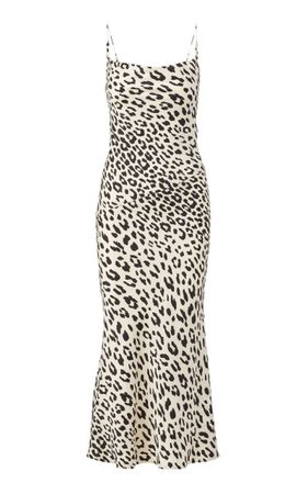 Leopard Silk-Blend Slip Dress By Brandon Maxwell | Moda Operandi