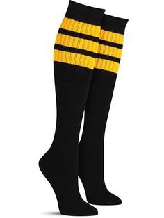 Balck and Yellow Tube socks