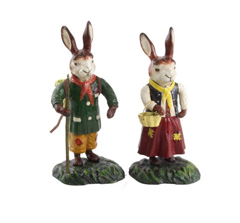 A Couple of Hare / Bunnie Male Female Easter Decor | Etsy Sweden