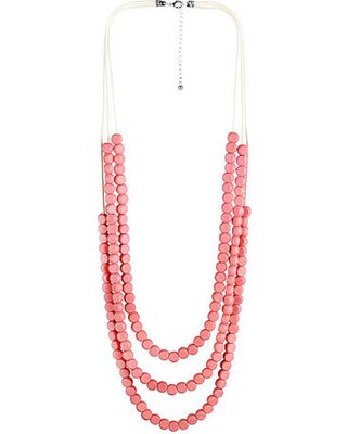 Amazing Spring Deals: Pink & Goldtone Beaded Layered Statement Necklace
