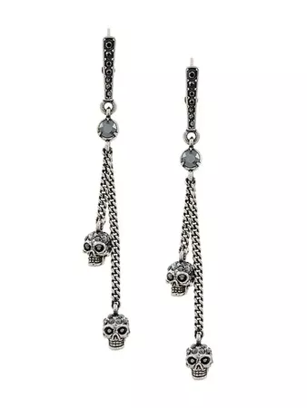Alexander McQueen Skull Chain Earrings