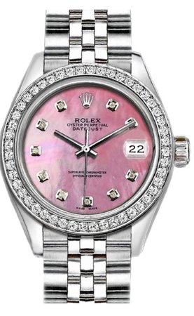 Rolex pink face date just