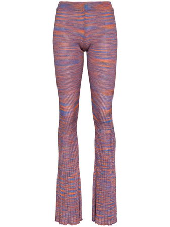 Isa Boulder ribbed-knit Flared Trousers - Farfetch