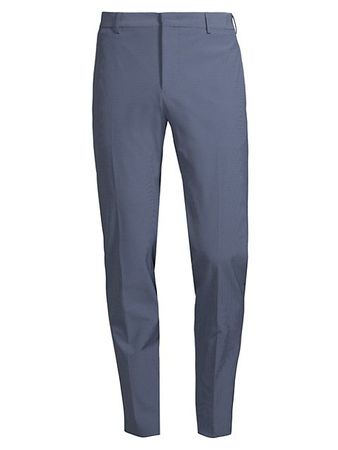 Shop PT Torino Micro Check Straight-Leg Trousers | Saks Fifth Avenue