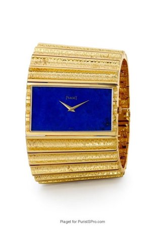 piaget gold blue watch