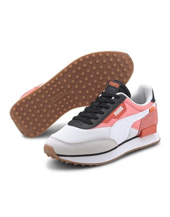 Puma Future Rider sneakers in white and pink | ASOS