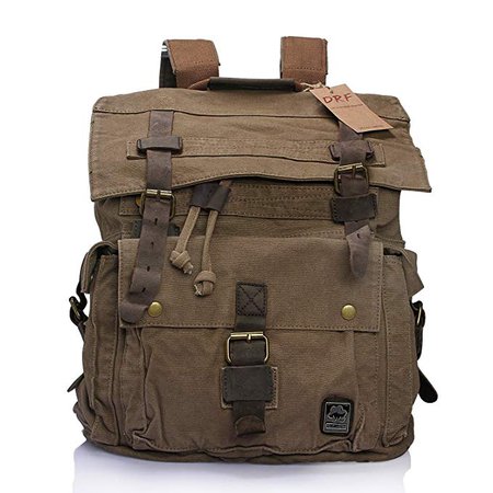DRF Canvas Laptop Backpack
