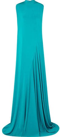 Stretch-jersey Gown - Turquoise