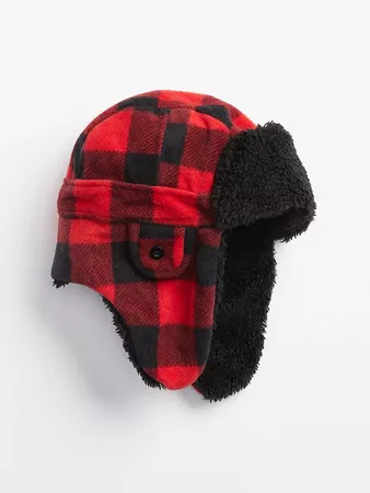 Plaid Cozy Trapper Hat | Gap Factory