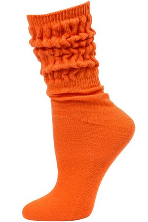 orange slouch socks - Google Search