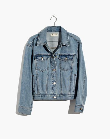The Boxy-Crop Jean Jacket in Fitzgerald Wash Blue