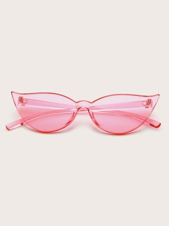 Rimless Cat Eye Sunglasses | SHEIN USA
