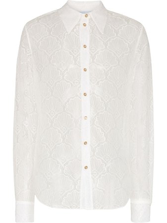 Casablanca Shell Chantilly Lace Shirt - Farfetch