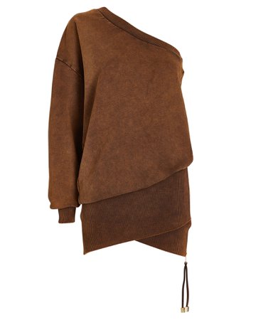 Retrofête Helana Terry Mini Dress In Brown | INTERMIX®