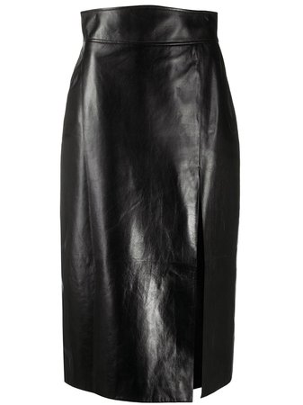 Gucci Leather high-waisted Pencil Skirt - Farfetch